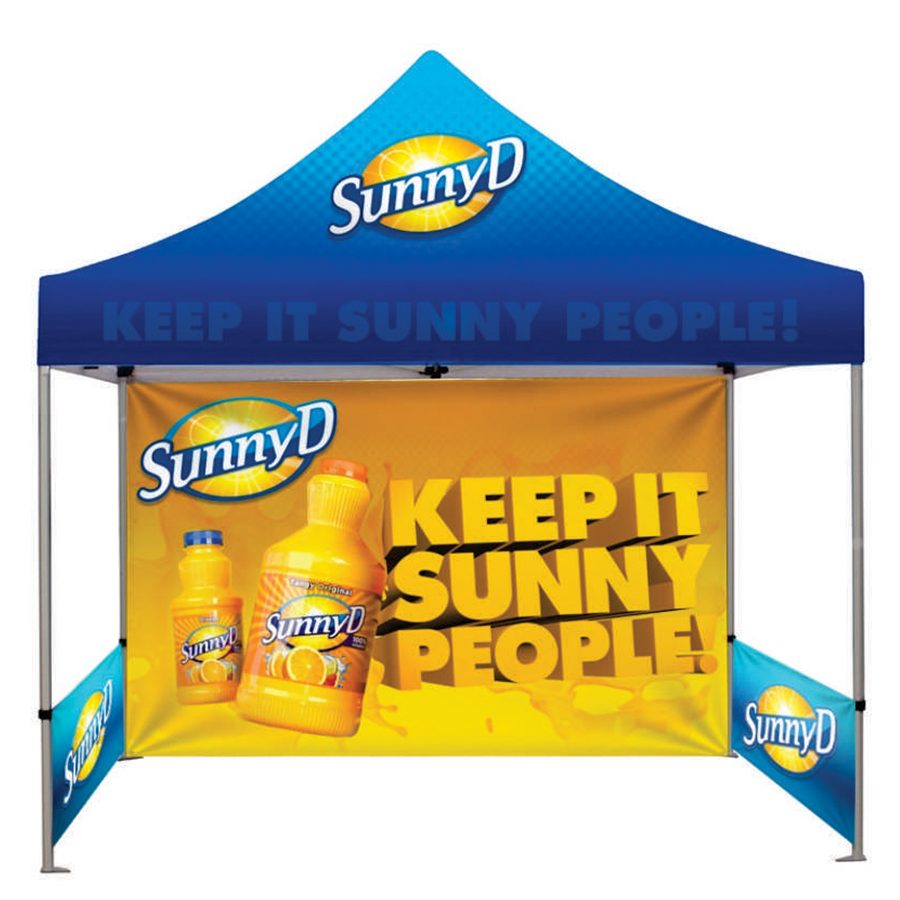 branded gazebo walls